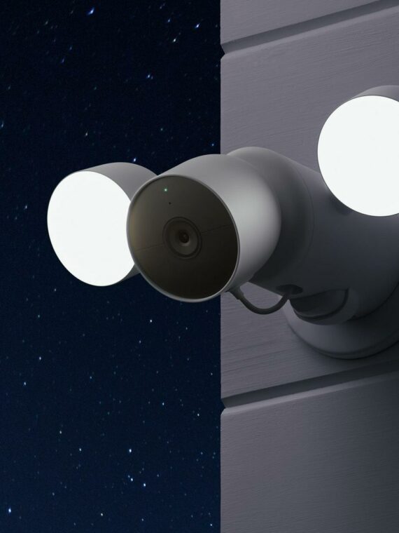 Google Nest Cam with Floodlight (Snow) Surveillance Camera