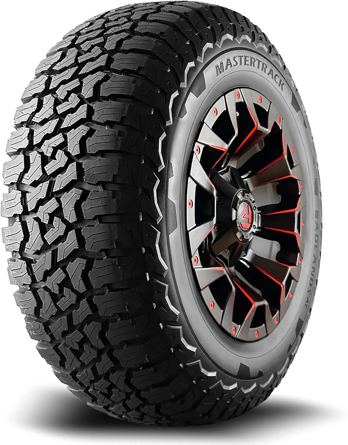 Set of 4 (FOUR) Mastertrack BADLANDS AT All Terrain LT265/70R17 10 Ply E 123S SUV Light Truck Tire - 265/70/17(Tire Only)