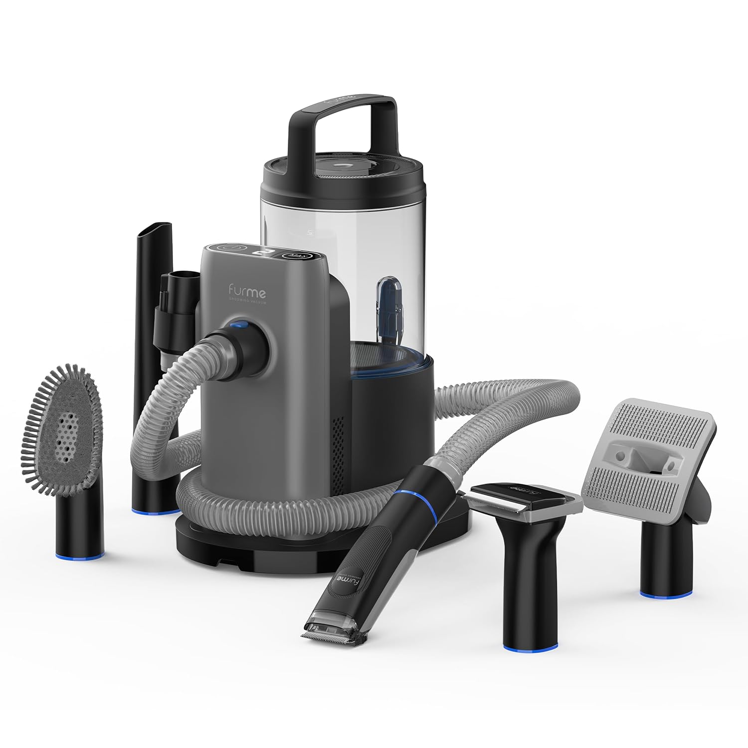 2026 Professional Plus Pet Grooming Vacuum Kit, 5 Pet Grooming Tools, 2L Canister, Works for All Dogs, Cats, and Pet Fur