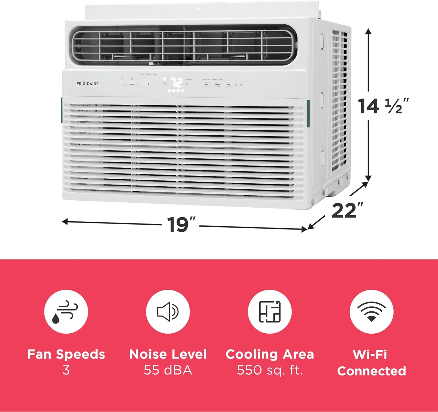 8,000 BTU Smart Wi-Fi Window Air Conditioner