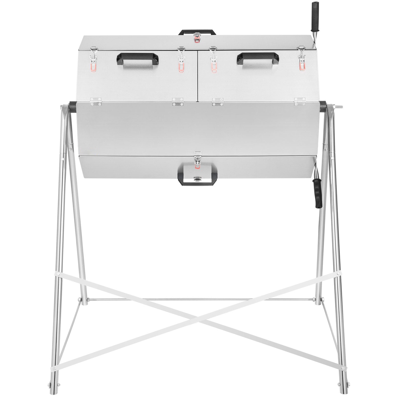 2026 Premium 33 Gallon Steel Outdoor Compost Tumbler Bin With Dual-Chamber
