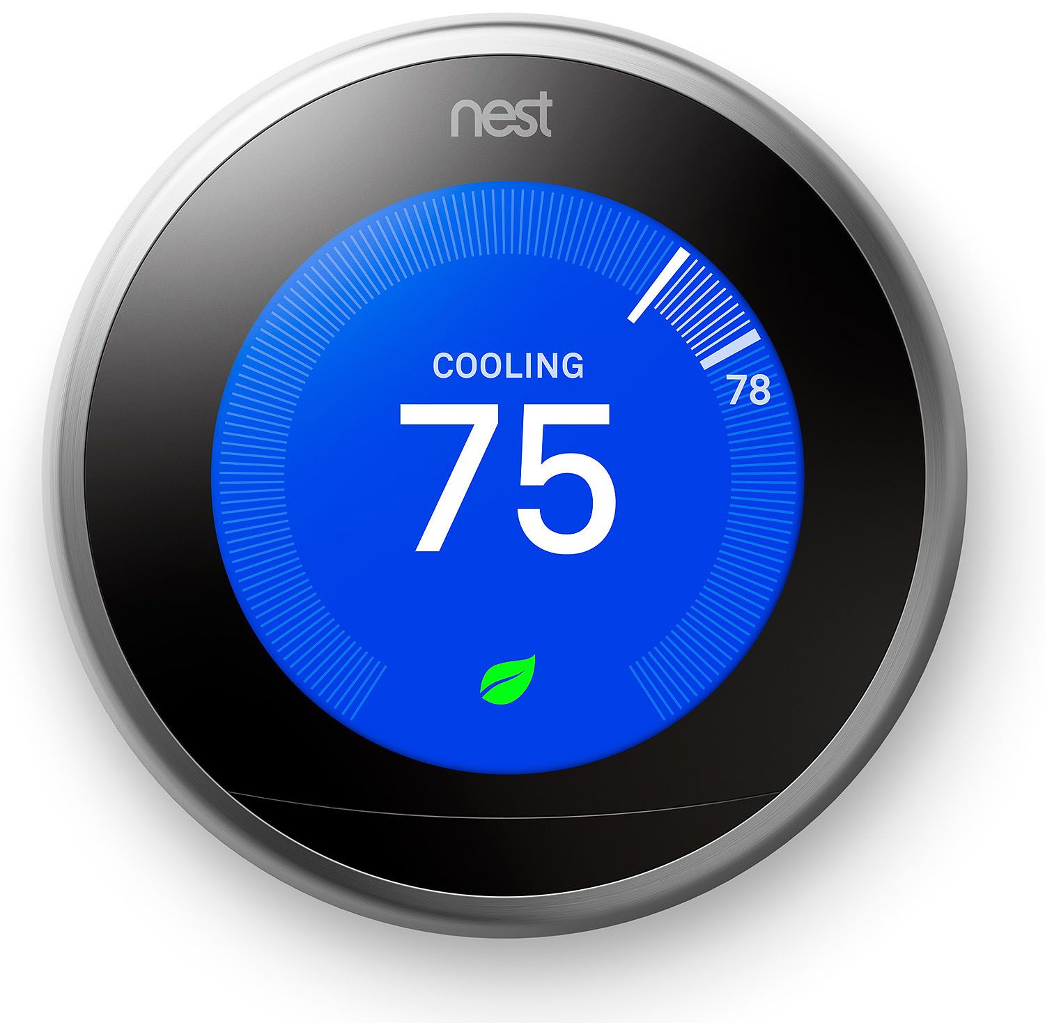 Google Nest Learning Smart Thermostat 3rd Generation, Stainless Steel