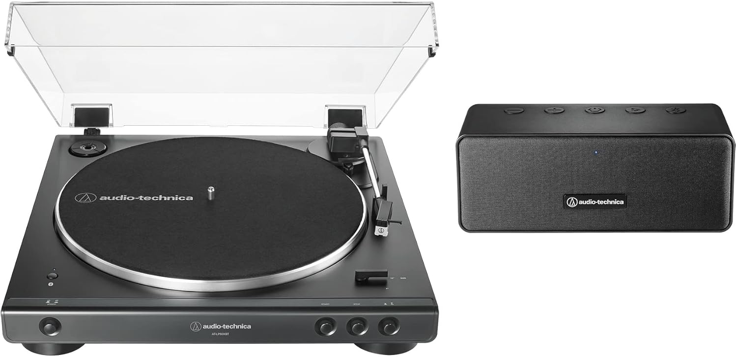 AT-LP60XBT-BK Wireless Belt-Drive Turntable