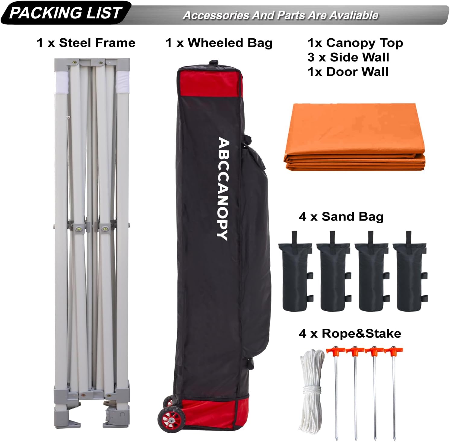 Easy Pop Up Canopy Tent 10×10 with Sidewalls