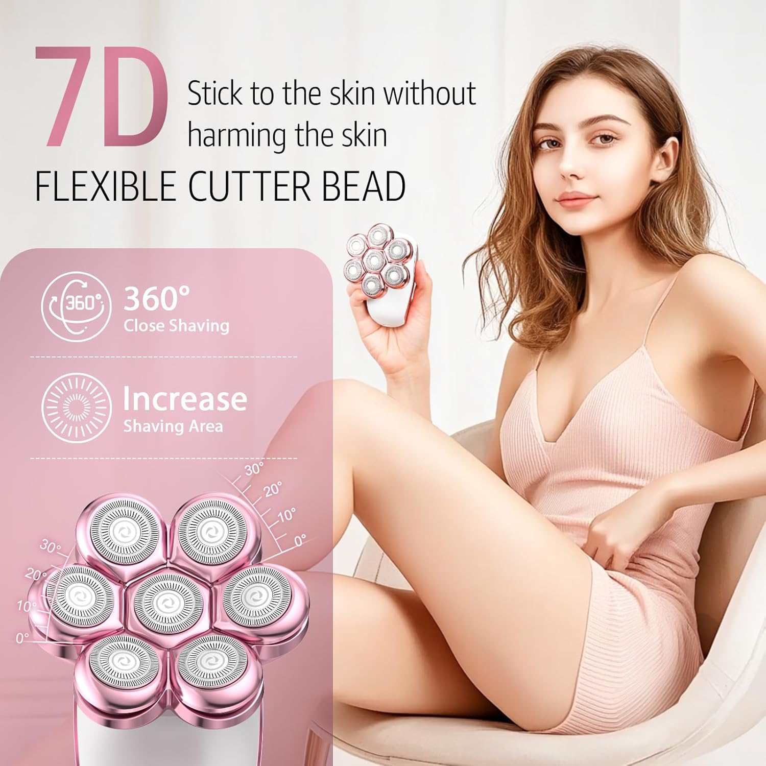 Electric Razors for Women – 5-in-1 Rechargeable Shaver