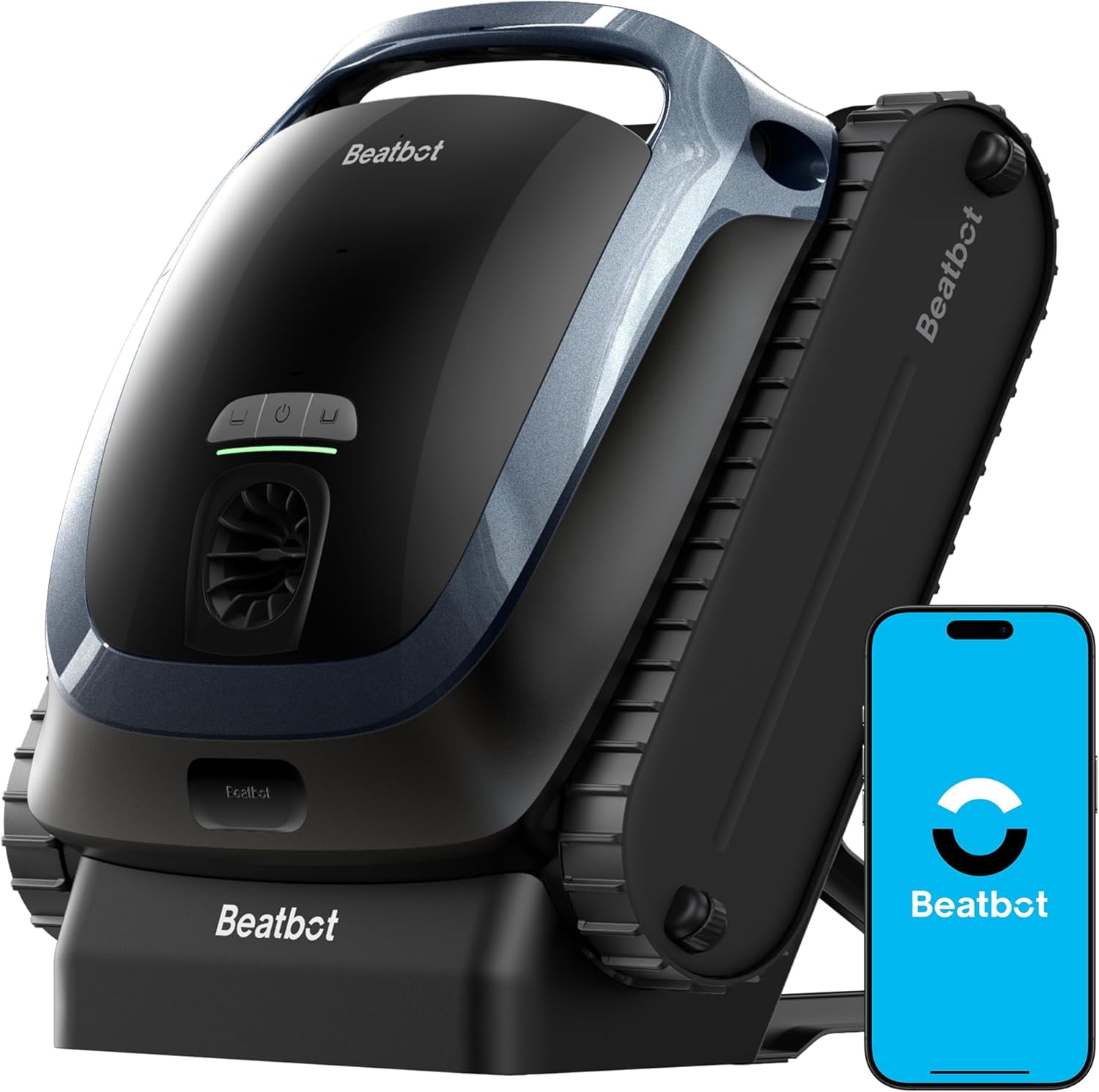 2026 Beatbot AquaSense 2 Cordless Robotic Pool Vacuum Cleaner, Smart Surface Parking, Double-Pass Waterline Scrubbing, Cleans Floor, Walls, and Waterline, Above & In-Ground Pools up to 3,230 sq.ft - Blue