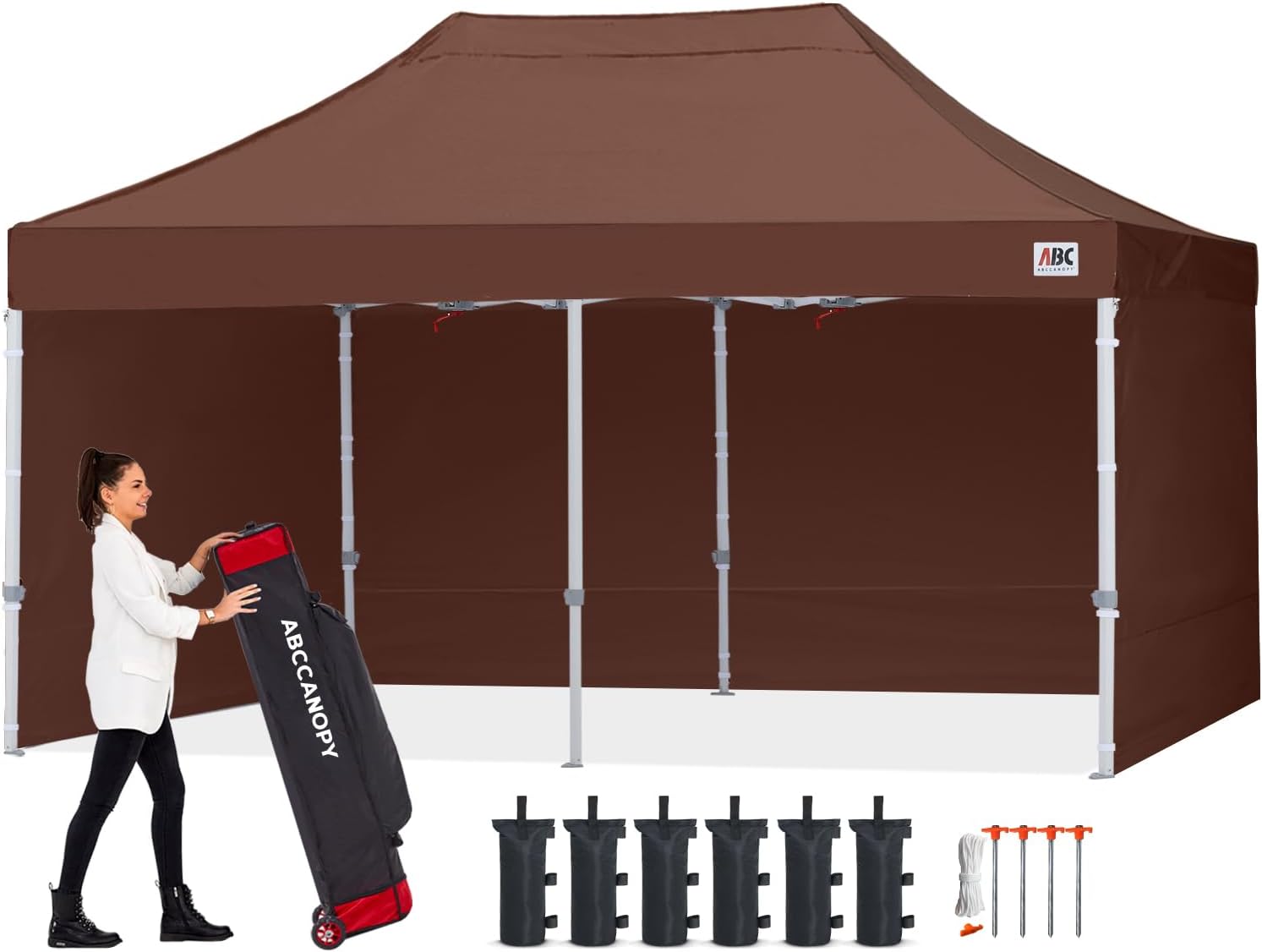 Easy Pop Up Canopy Tent 10×10 with Sidewalls