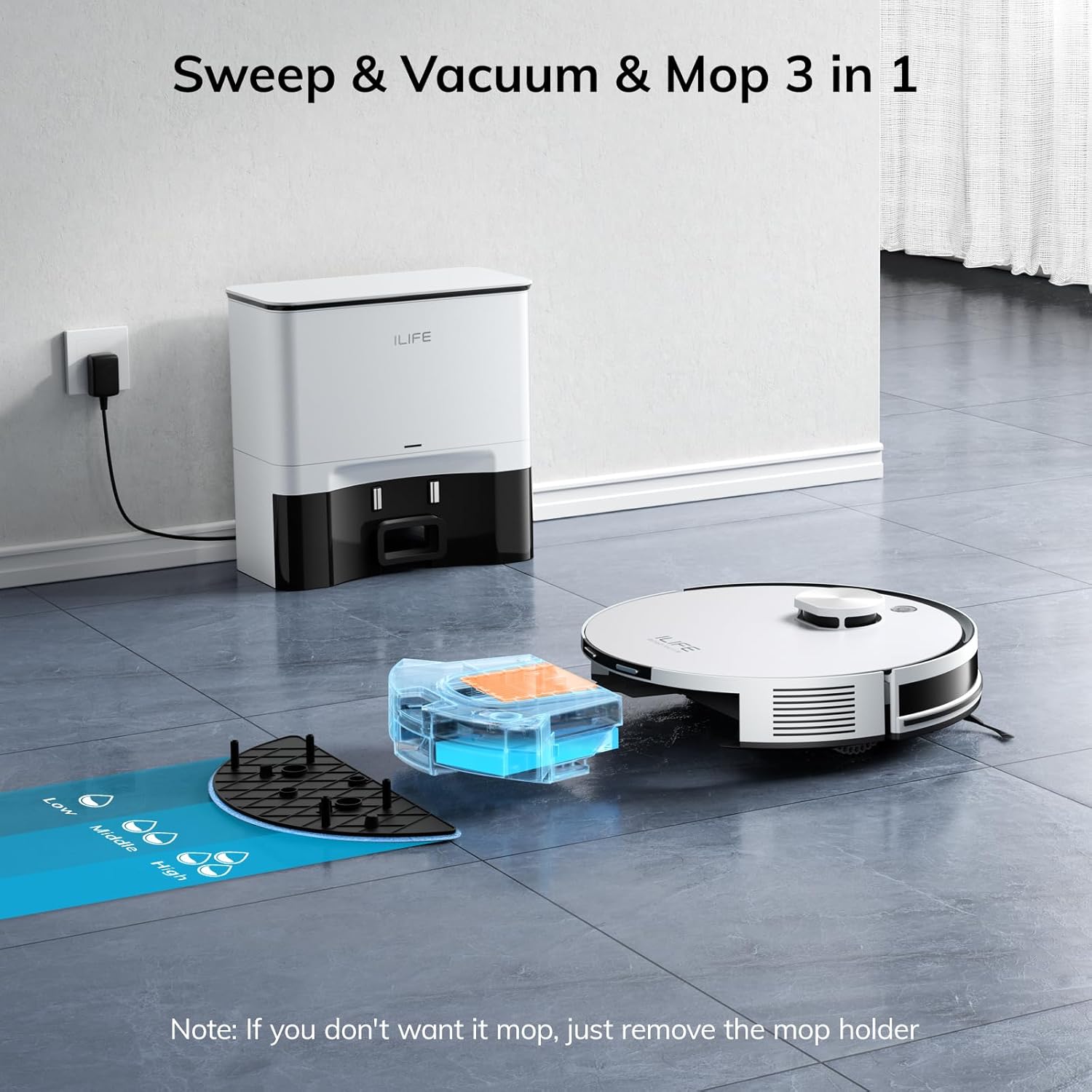 A30 Pro Robot Vacuum and Mop with Self-Emptying Station