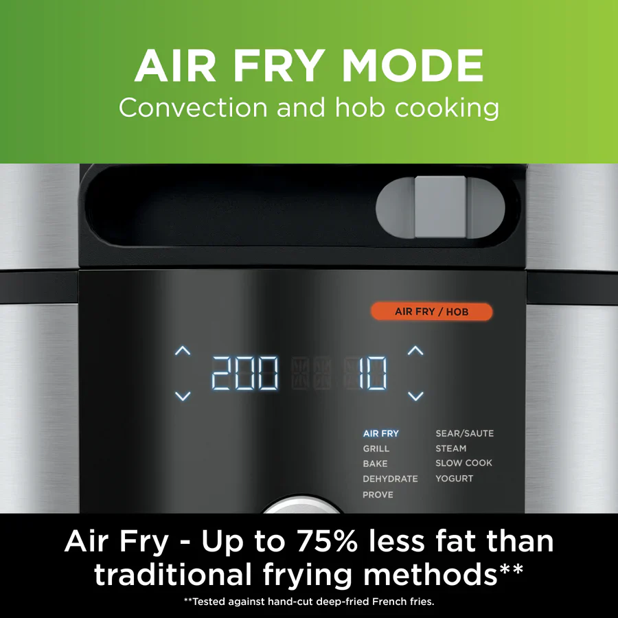 2026 Ninja Foodi SmartLid 14-in-1 7.5L Multi-Cooker with SteamCrisp Technology – Pressure Cooker, Air Fryer & Steamer in One