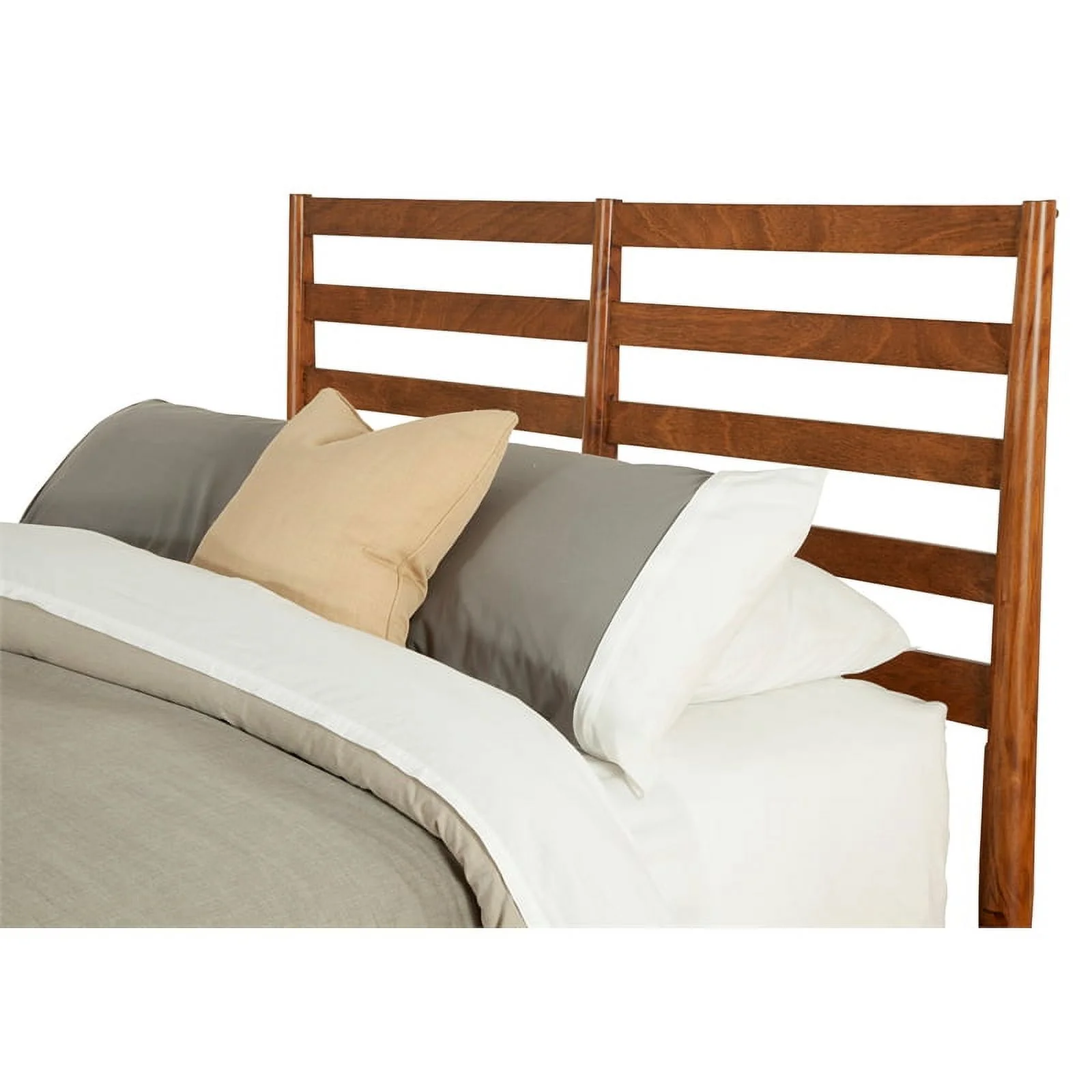 2026 Home Square 4 Piece Set with Small TV Console Full Wood Bed & Large Nightstand