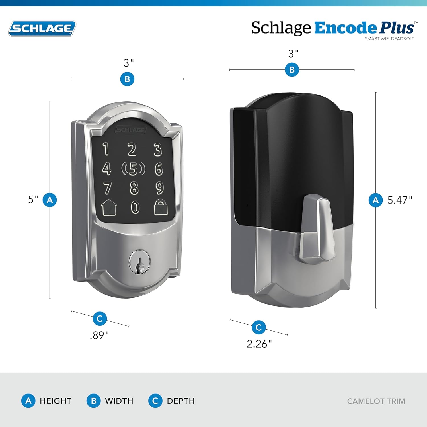 Encode Plus Smart Wi-Fi Lock – Keyless Entry Deadbolt