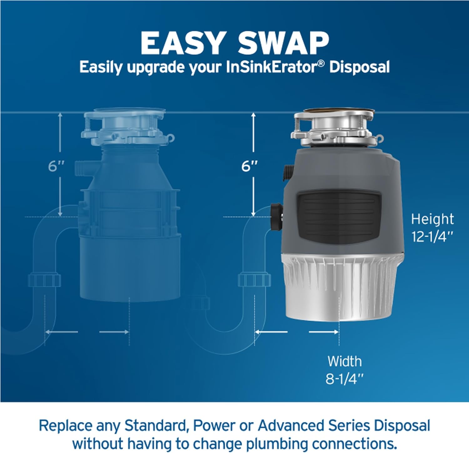 Insinkerator Evolution 1HP Continuous Feed Garbage Disposal