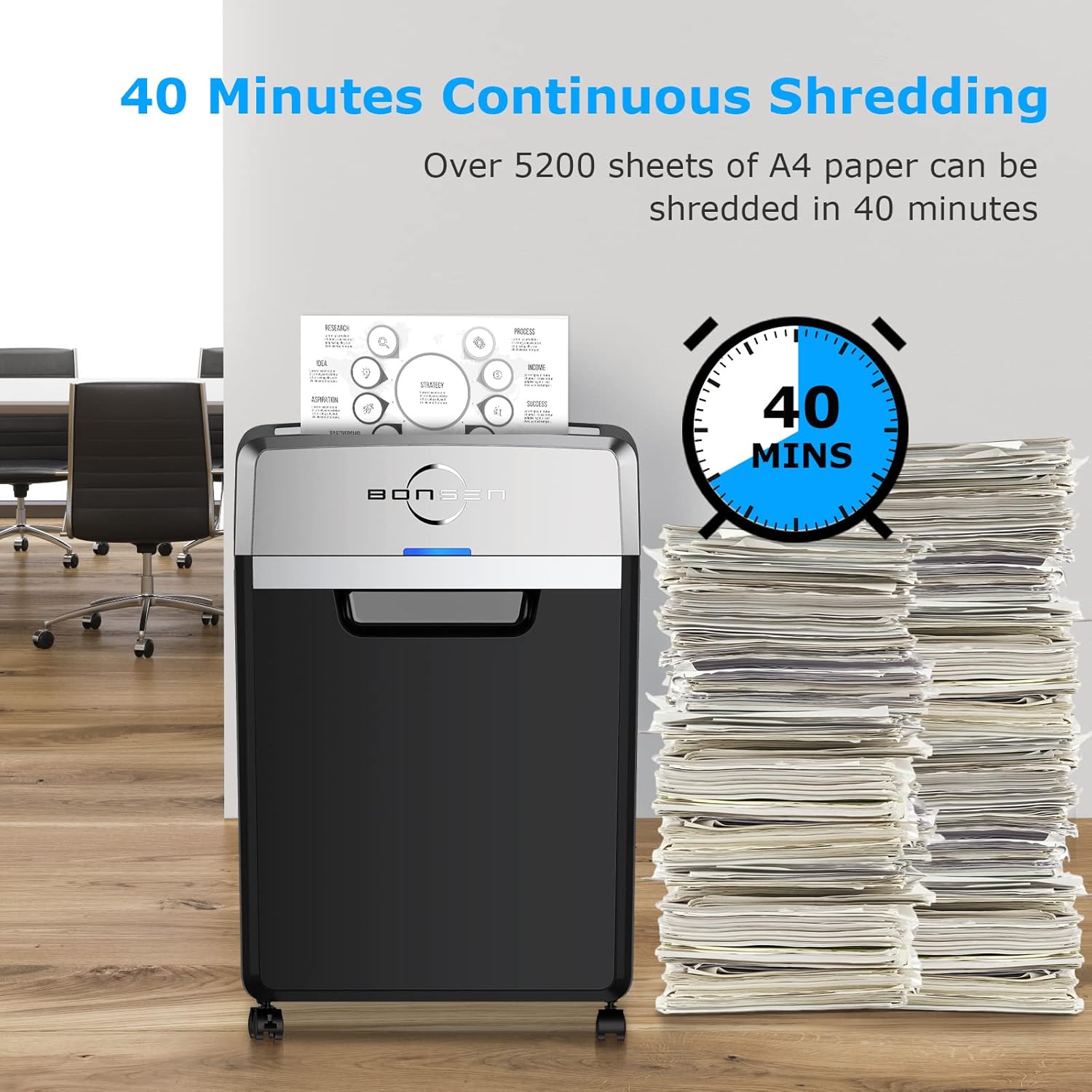 Heavy Duty 24-Sheet Cross-Cut Paper Shredder