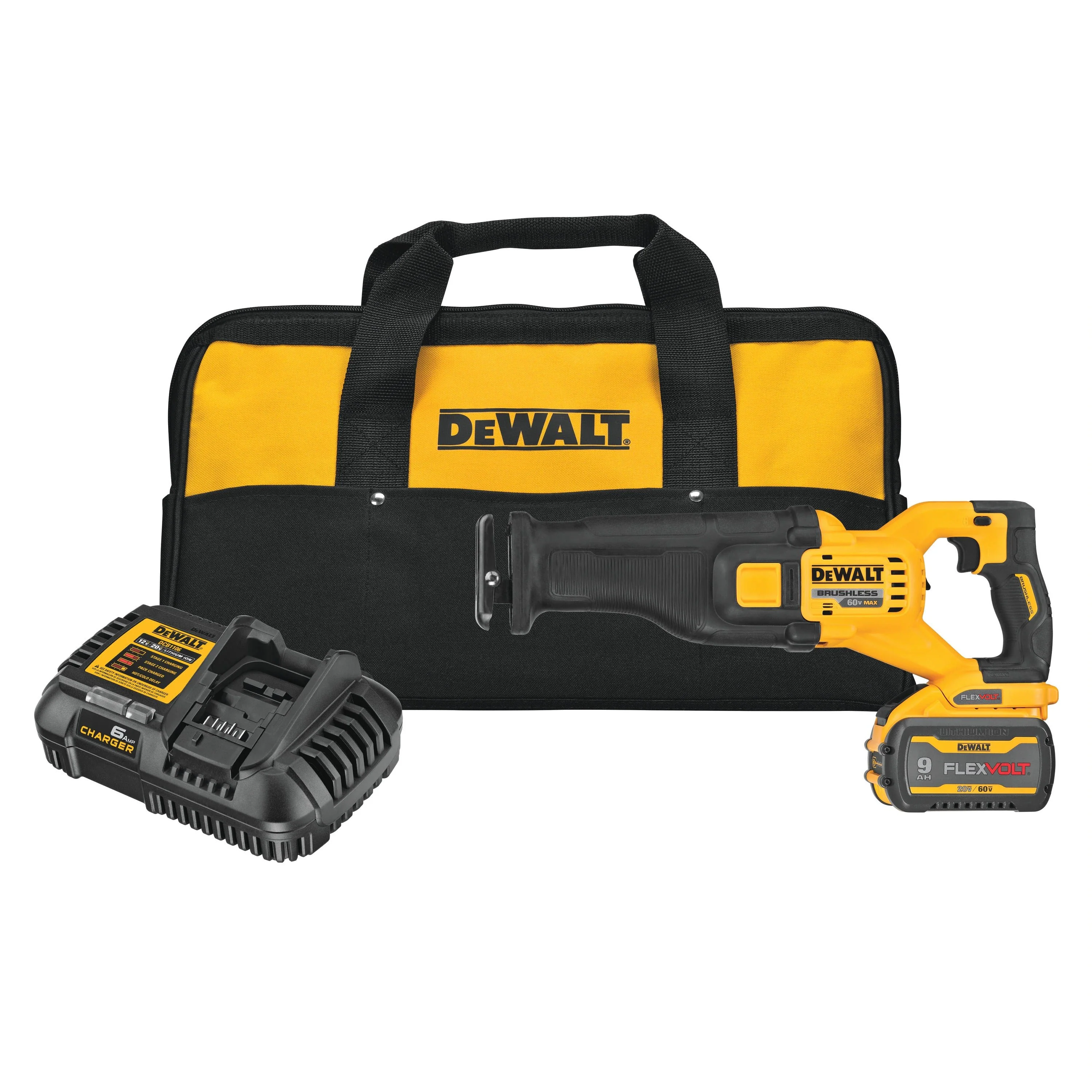 2026 Dewalt DCS389X1  -  Gen 2 - 60V  BRUSHLESS RECIPROCATING SAW KIT (1  DCB609)