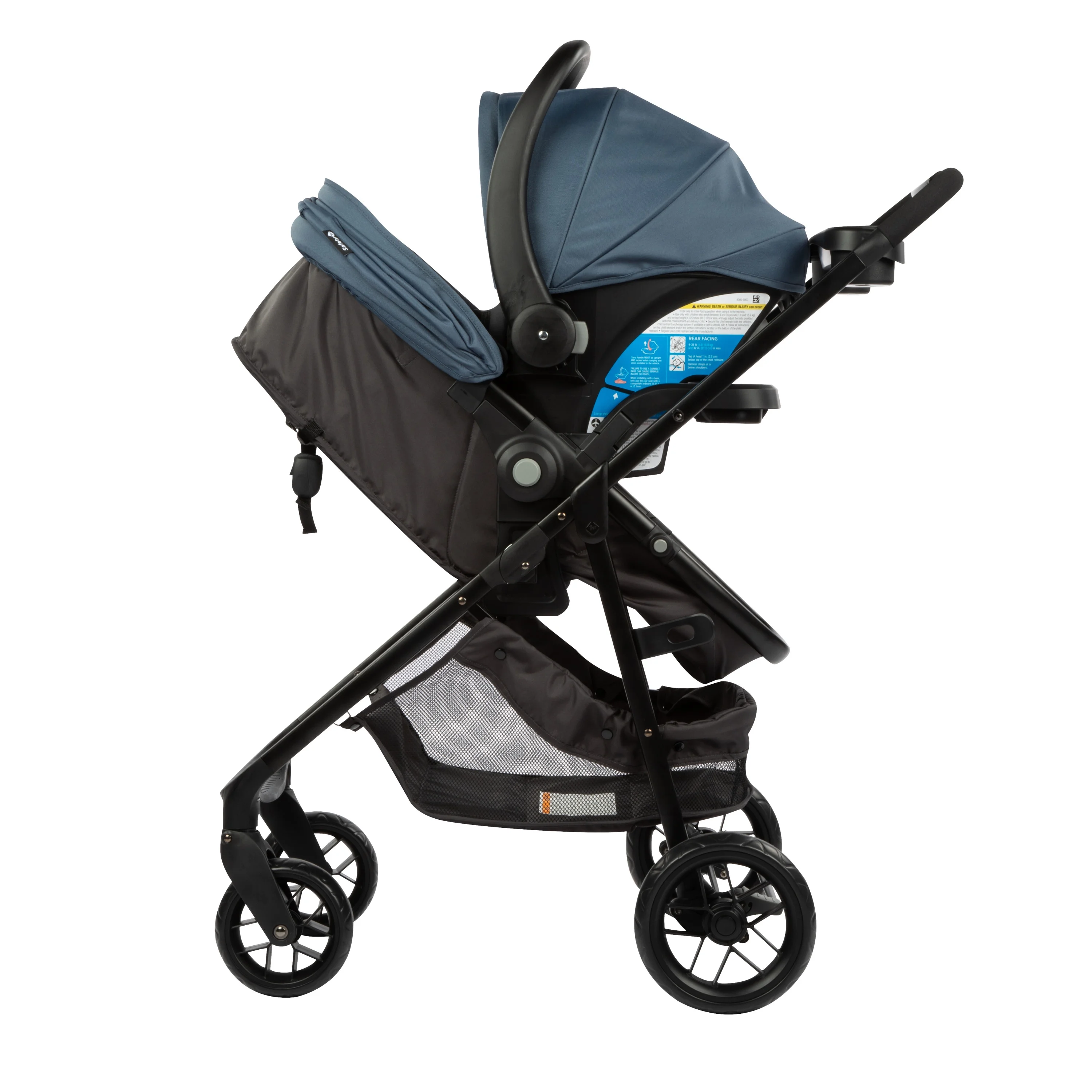 2026 Safety 1st Grow and Go Sprint Modular Travel System Stroller with Rear-Facing Infant Car Seat, Bluestone