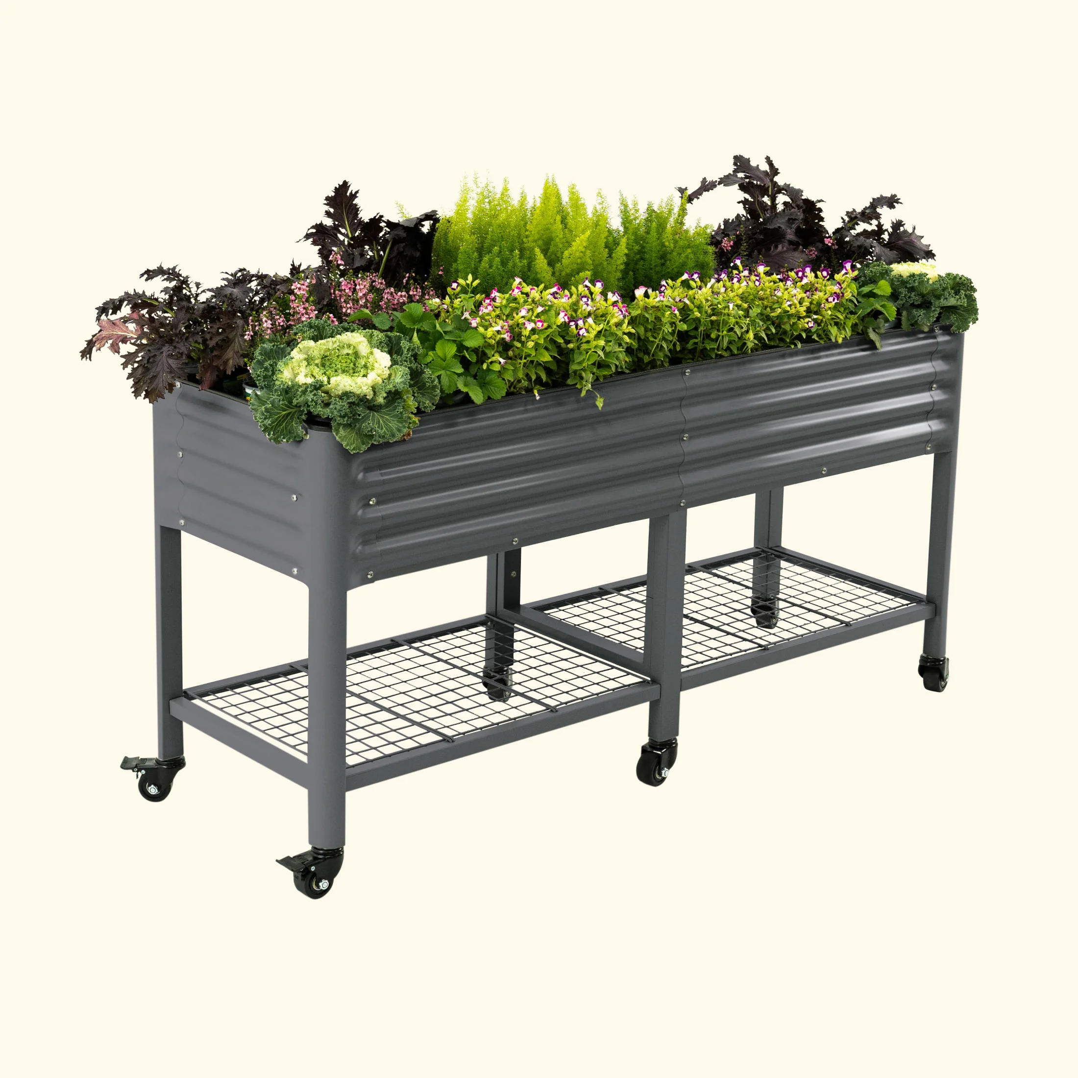 Elevated Garden Bed - V Series 2' x 6' Wheels Included