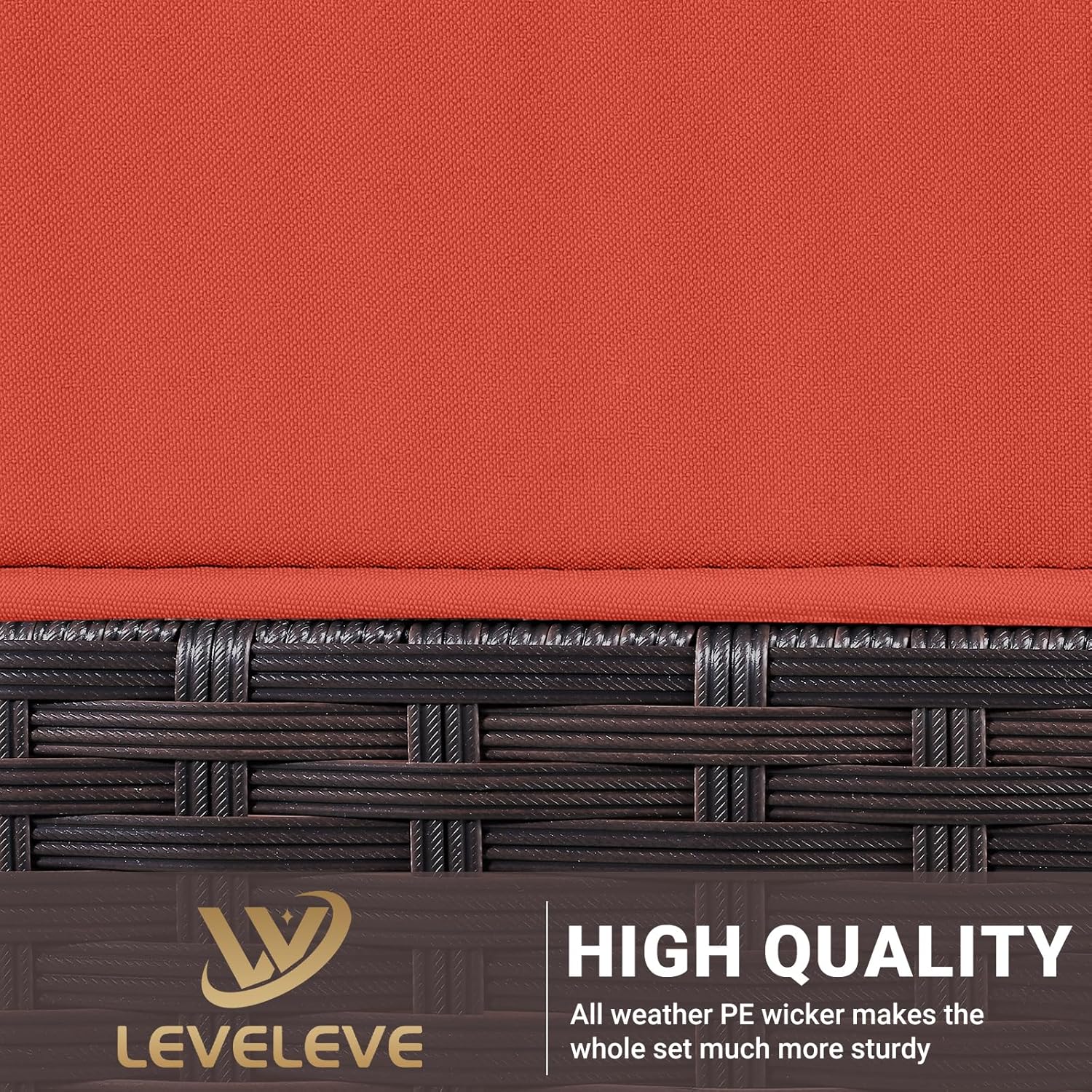 7 Pieces Rattan Patio Furniture Set with Tea Table