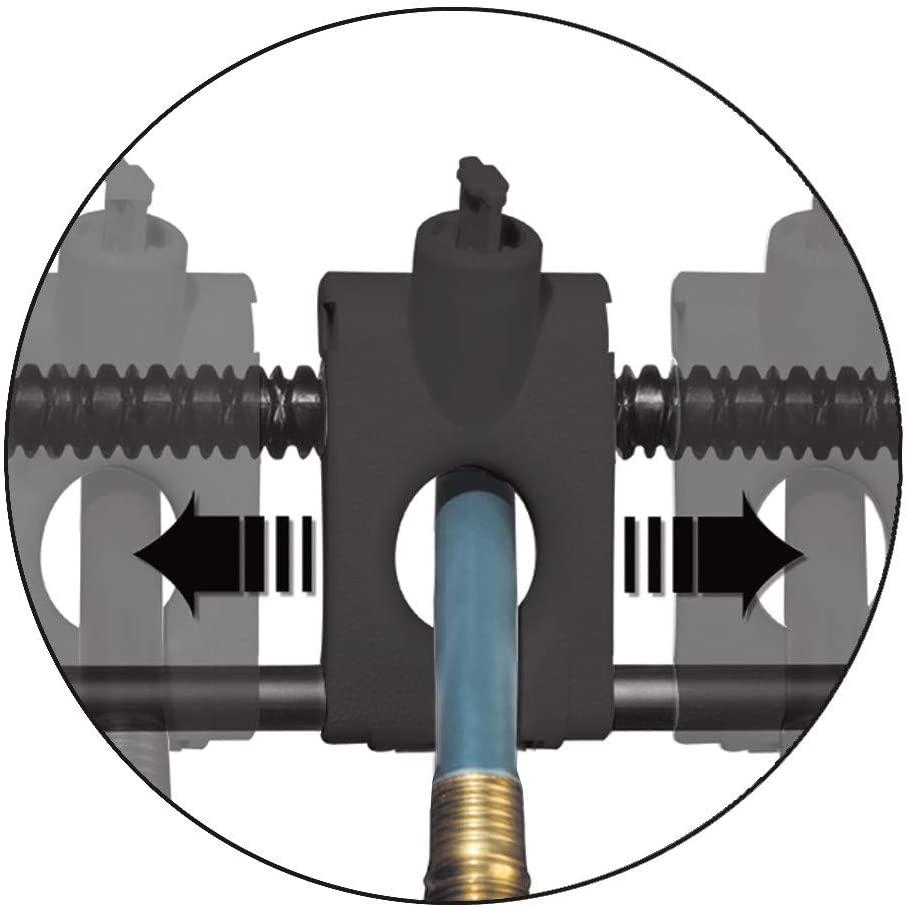 2026 Aquawinder 125′ Wicker Garden Hose Reel – Lightweight Portable Hands – Free Water Powered Retractable Hose Reel – Java