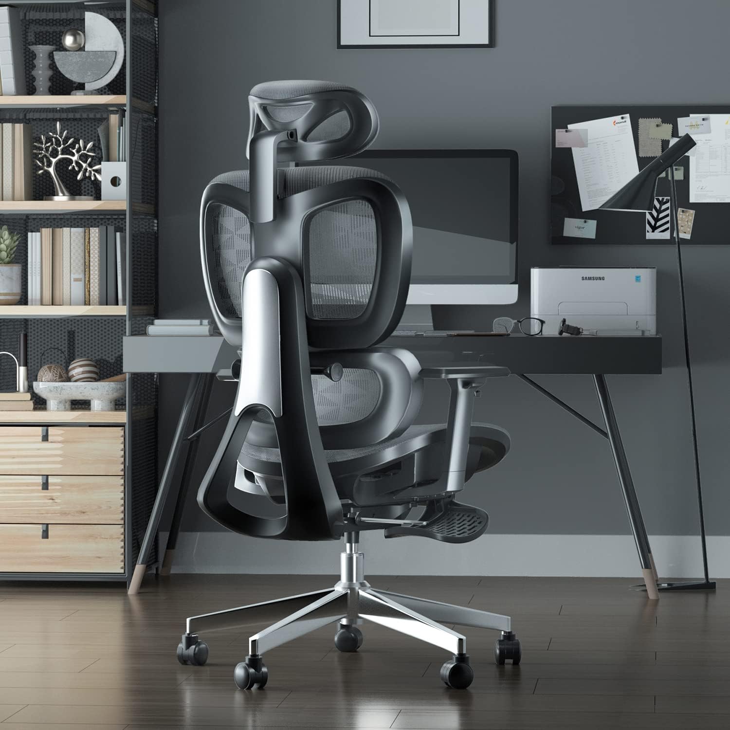 Ergonomic Mesh Office Chair with Adjustable Armrest