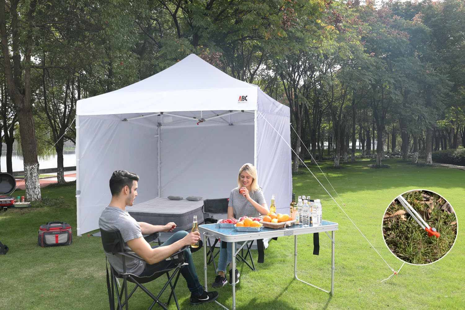 Easy Pop Up Canopy Tent 10×10 with Sidewalls