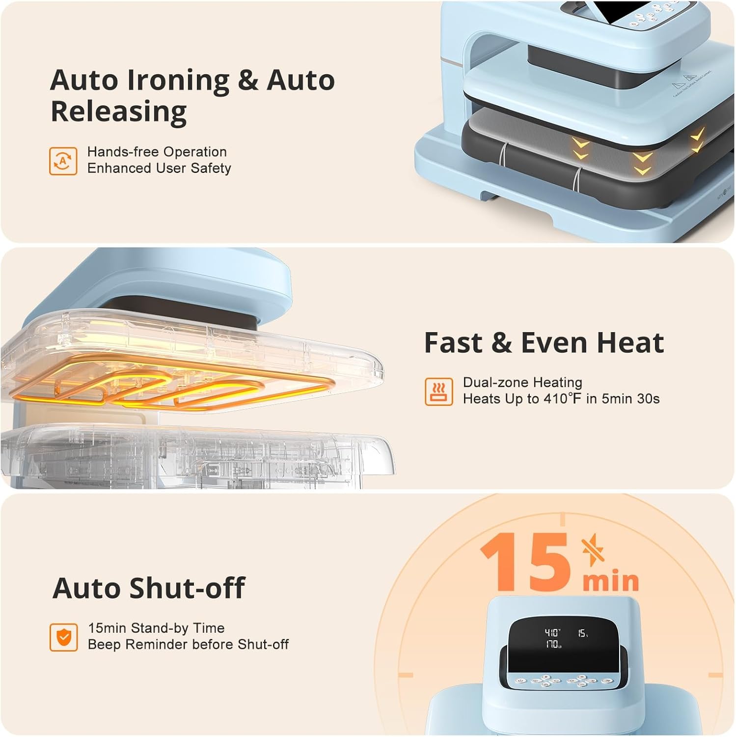 Automatic Heat Press 2 – 15×15 Heat Transfer Machine