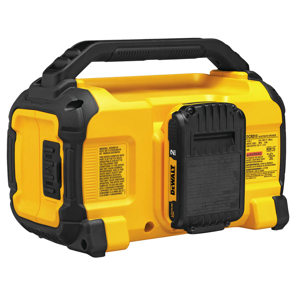 2026 DeWALT DCR010 12V/20V Corded/Cordless Dual Speaker Bluetooth Speaker