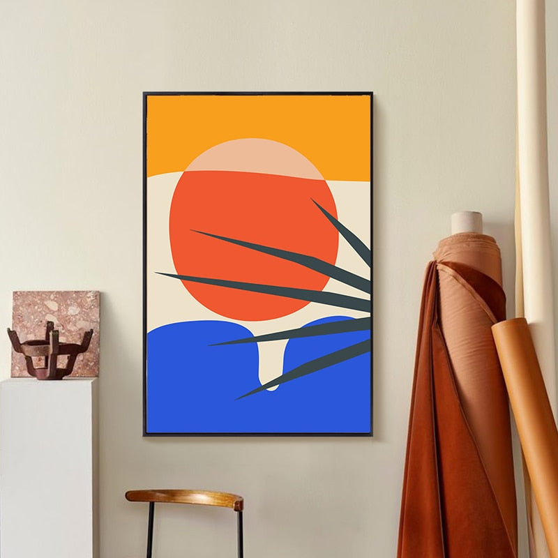 Abstract Sunset Scene