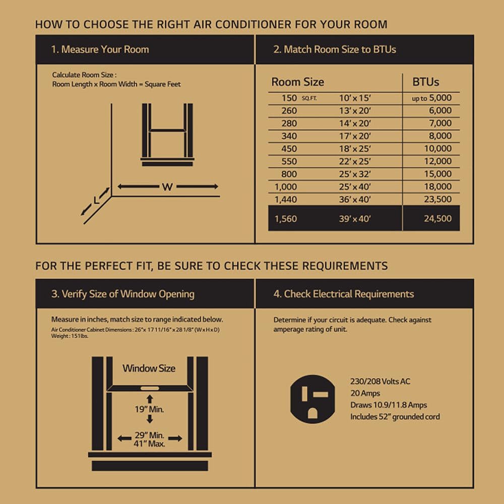 8,000 BTU Window Air Conditioner, Remote & Quiet