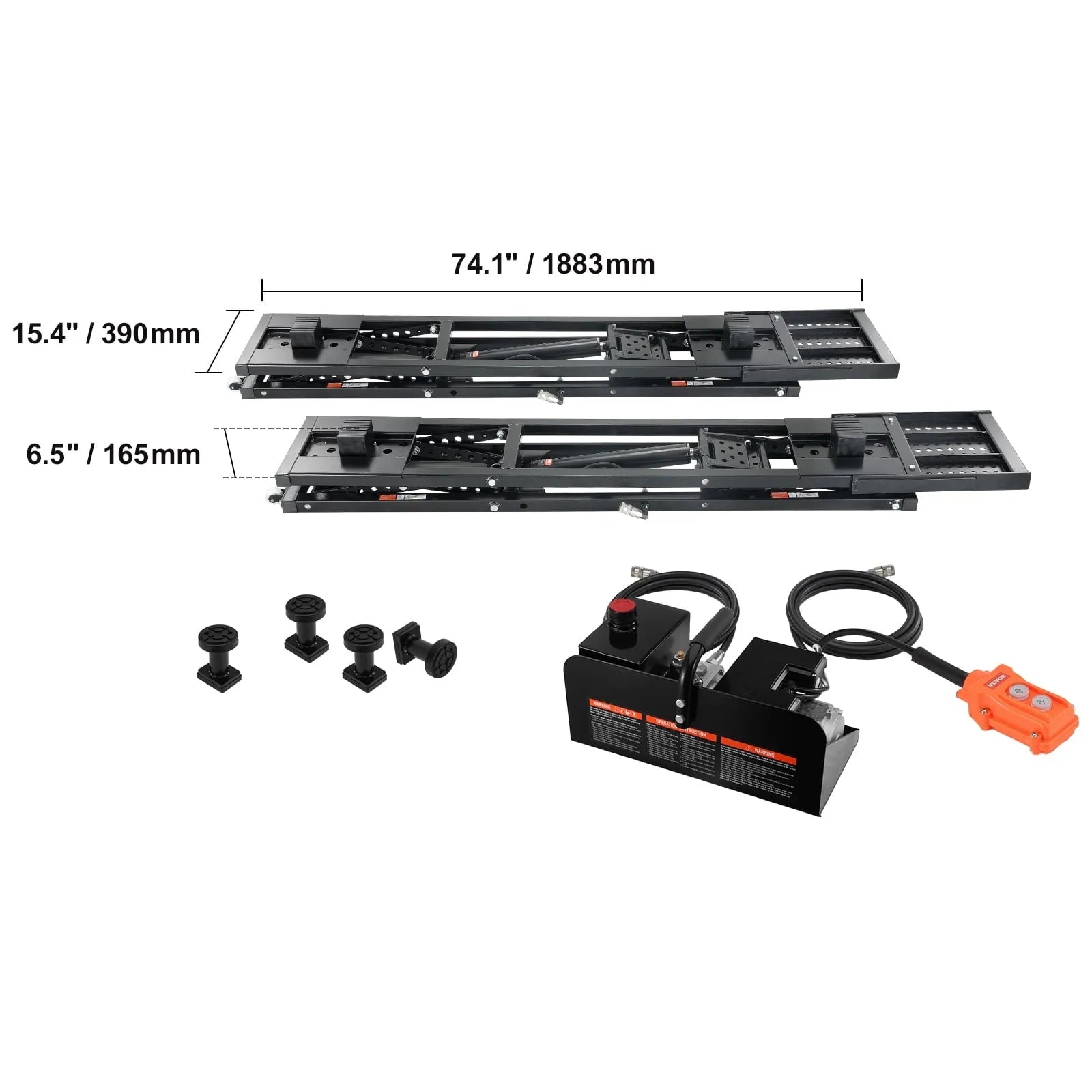 2026 Portable Car Lift 5000 LBS Automatic Car Lift System Jack for Home Garage