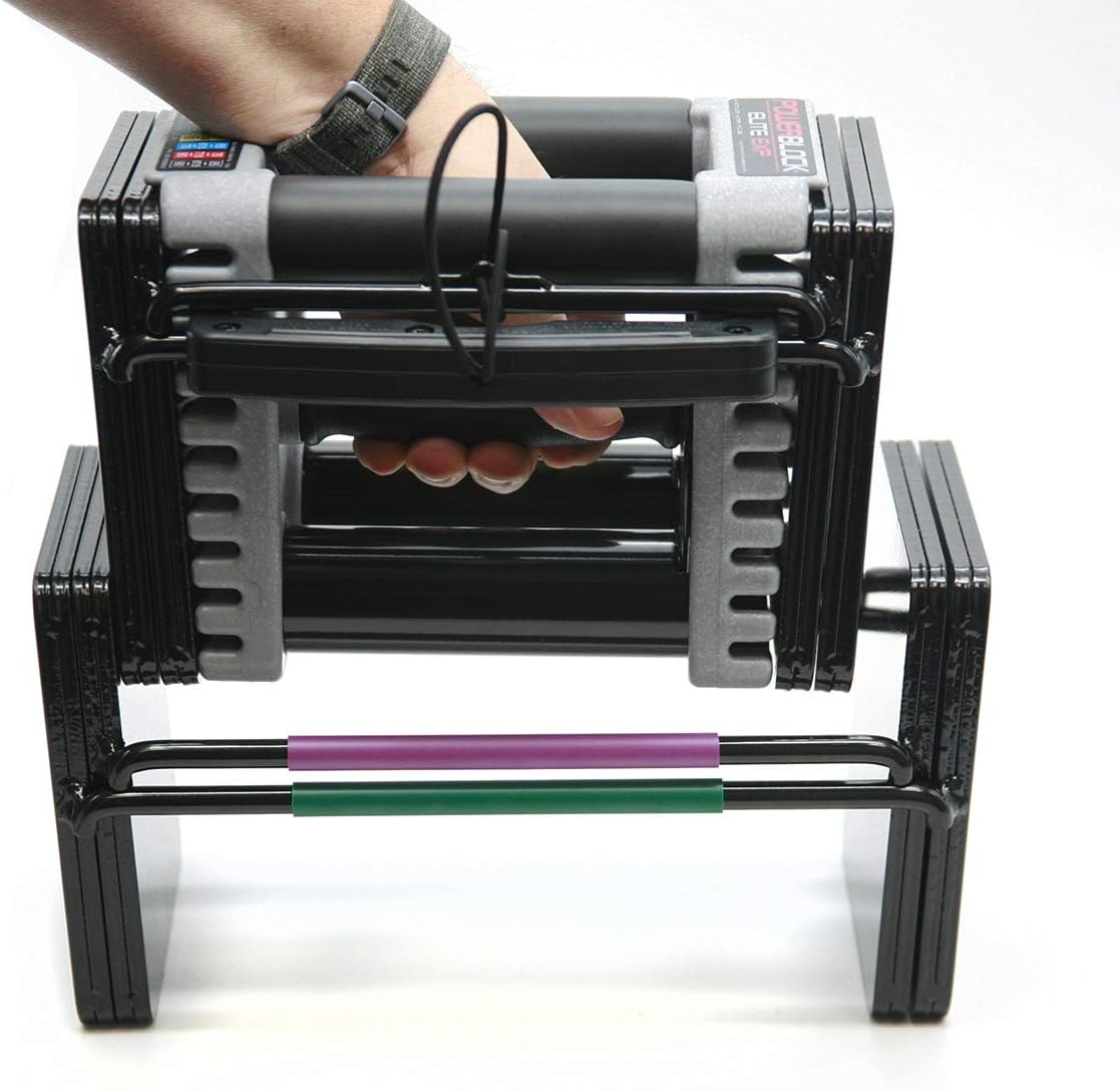 Elite Exp Adjustable Dumbbells 5-50 Lbs, Pair