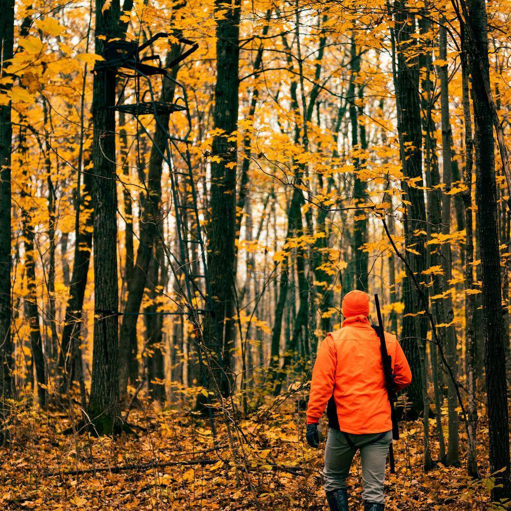 2026 Jumbo Jack Ladder Stand RE658 – Adjustable Shooting Rail, Large Platform, Mesh Seat