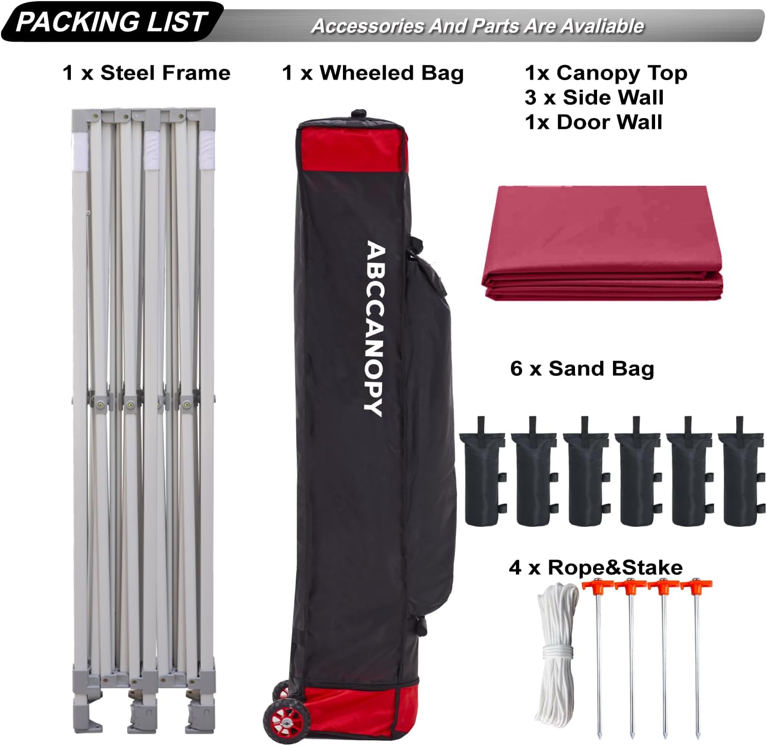 Easy Pop Up Canopy Tent 10×10 with Sidewalls