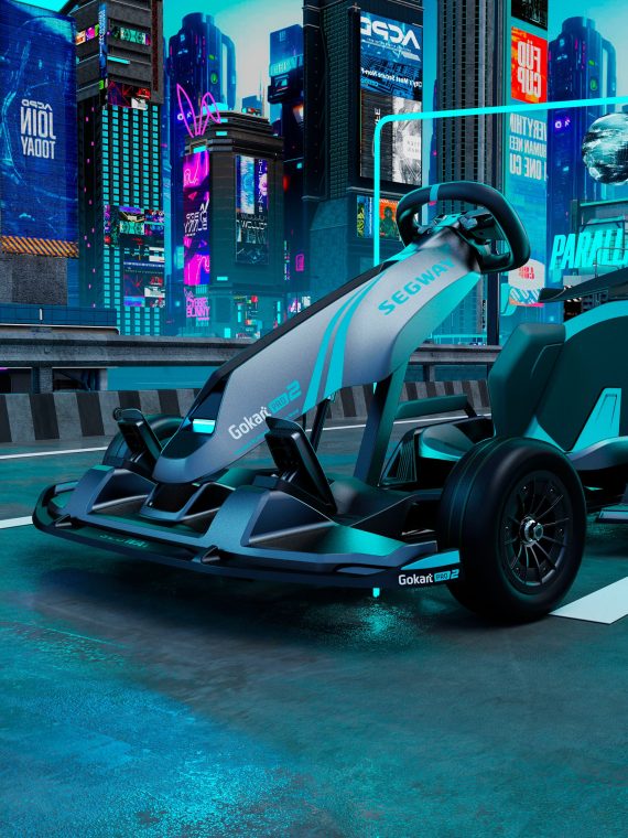 2025 Segway – Go Kart Pro 2 w/15.5 mi Max Operating Range & 26.7 mph Max Speed – Gray