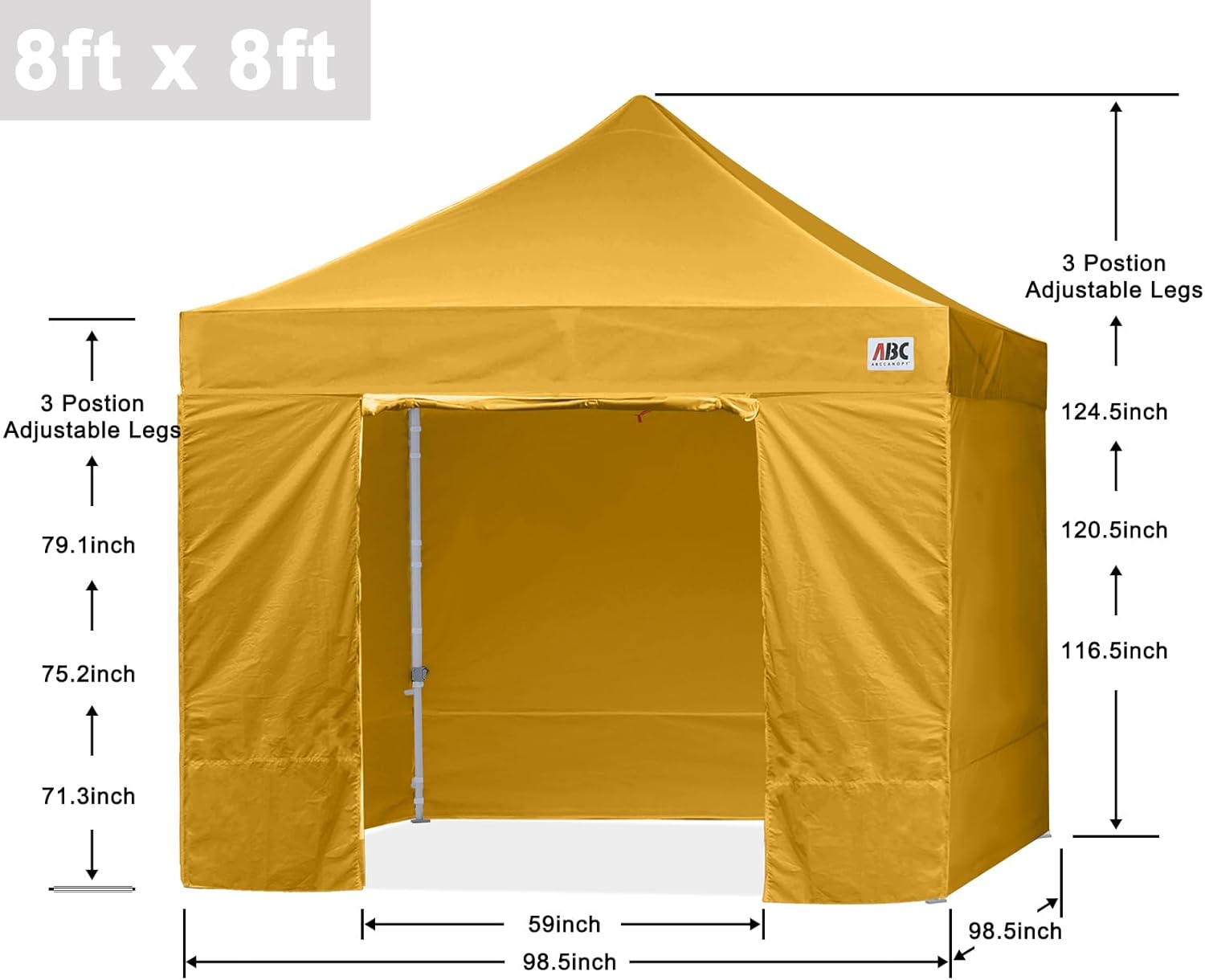 Easy Pop Up Canopy Tent 10×10 with Sidewalls