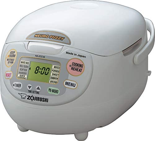Made in Japan Neuro Fuzzy Rice Cooker, 5.5-Cup, Premium White