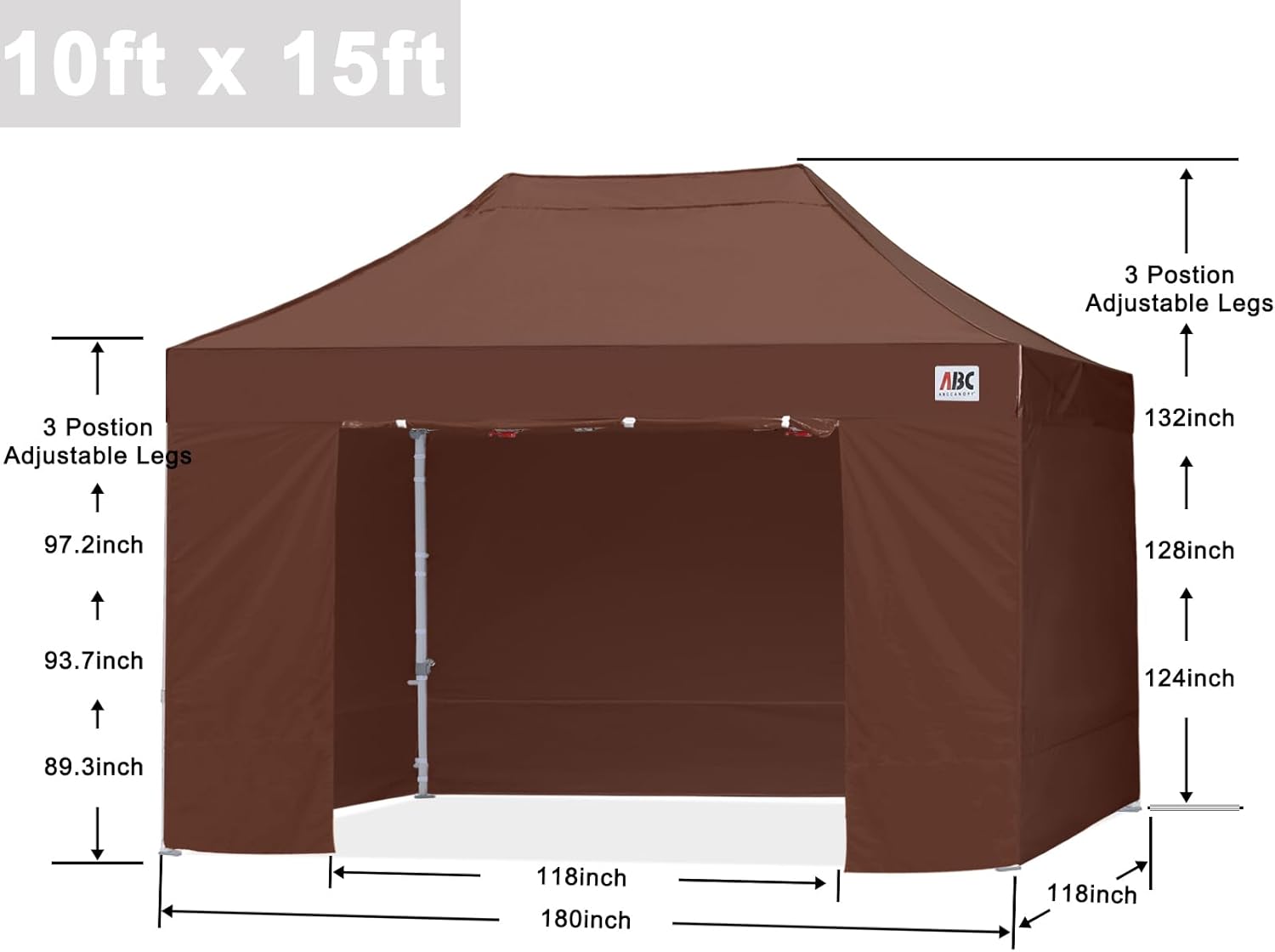 Easy Pop Up Canopy Tent 10×10 with Sidewalls