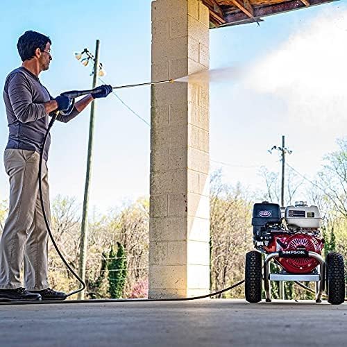 3600 PSI Gas Pressure Washer, 2.5 GPM, Honda GX200 Engine, Includes Spray Gun and Extension Wand, 5 QC Nozzle Tips, 5/16-inch x 35-foot MorFlex Hose, 49-State