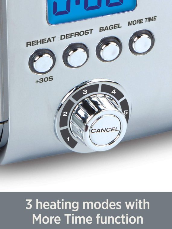 All-Clad 10942223917 Stainless Steel Digital Toaster with Extra Wide Slot, 4-Slice, Silver – 2-Slice