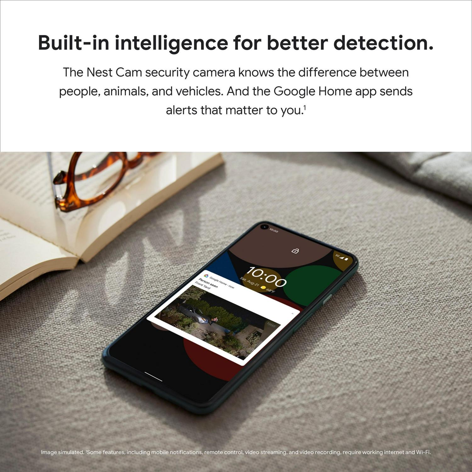 Google Nest Cam with Floodlight (Snow) Surveillance Camera