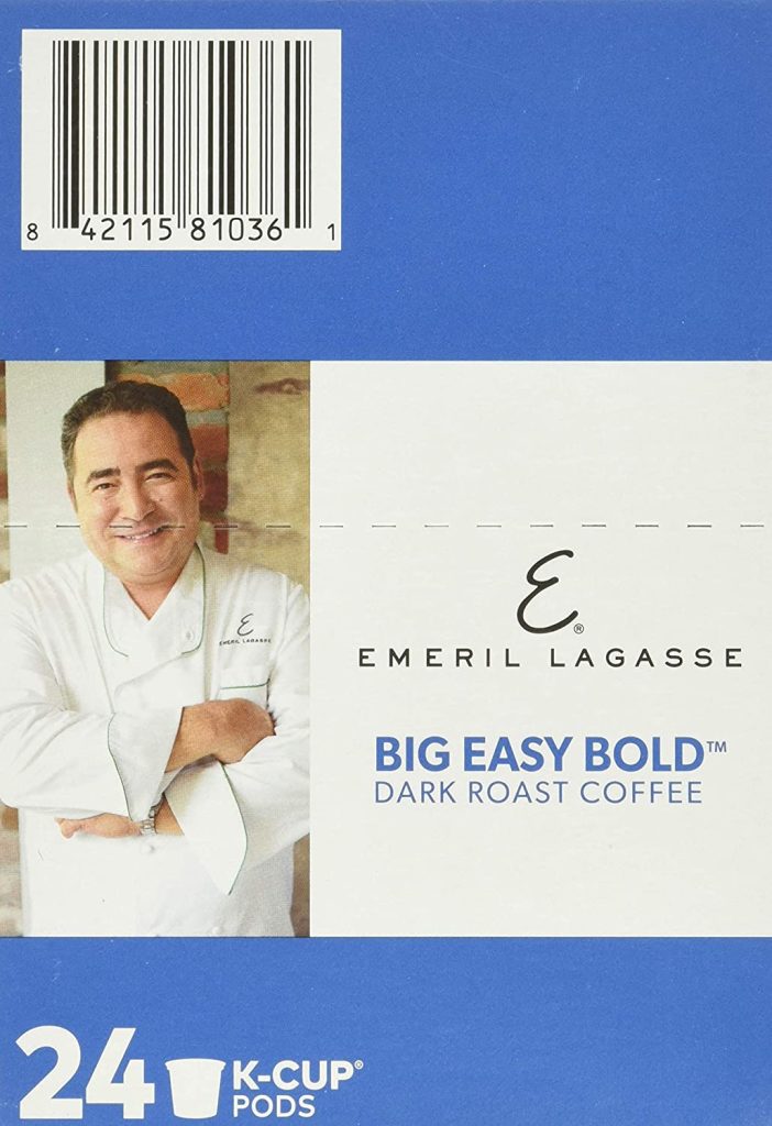 Emeril Big Easy Bold Dark Roast Coffee Pods, 96 Count, Single-Serve Keurig K-Cup, Recyclable