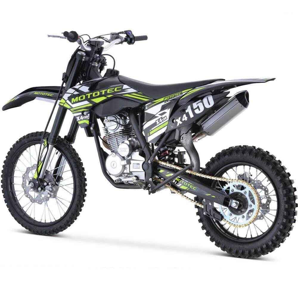 2025 MotoTec X5 250cc 4-Stroke Gas Dirt Bike Black