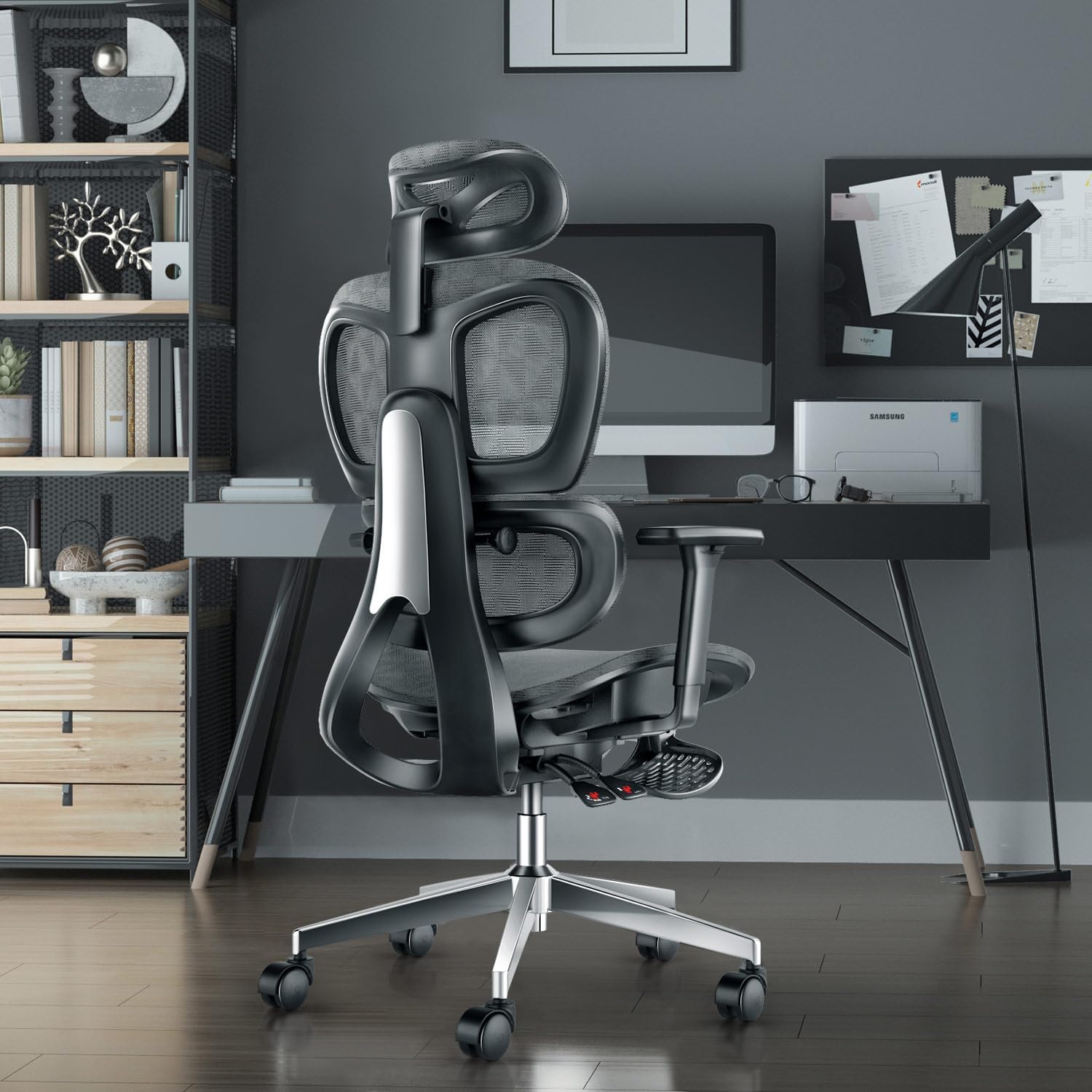 Ergonomic Mesh Office Chair with Adjustable Armrest