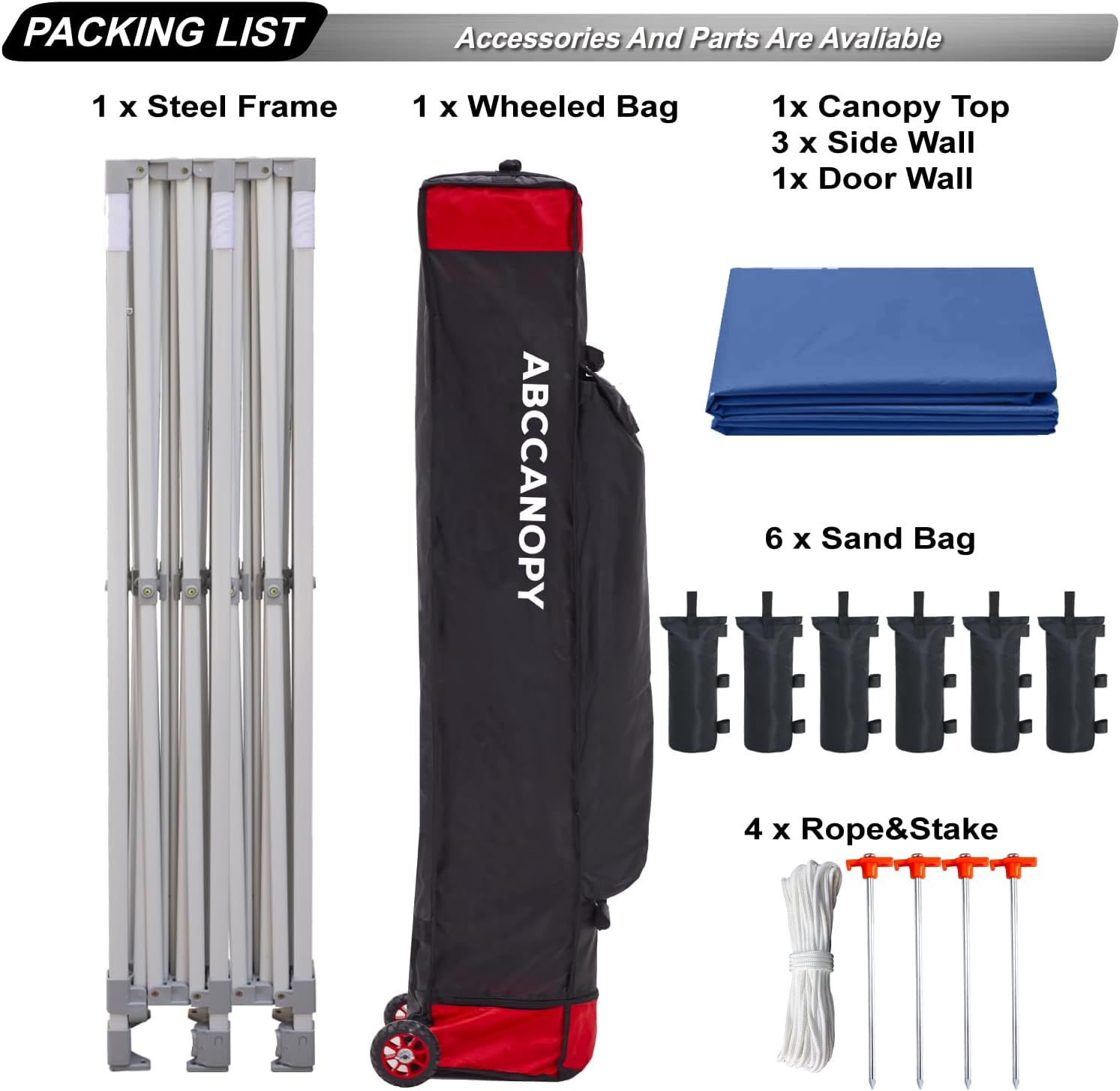 Easy Pop Up Canopy Tent 10×10 with Sidewalls