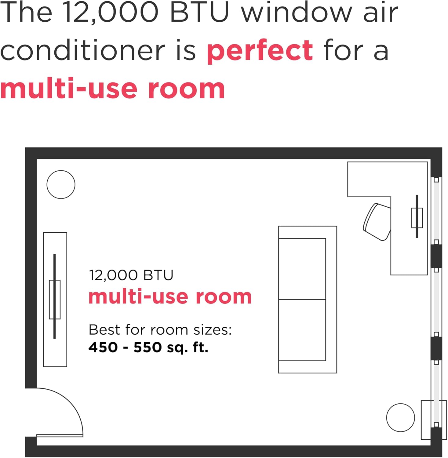 8,000 BTU Smart Wi-Fi Window Air Conditioner