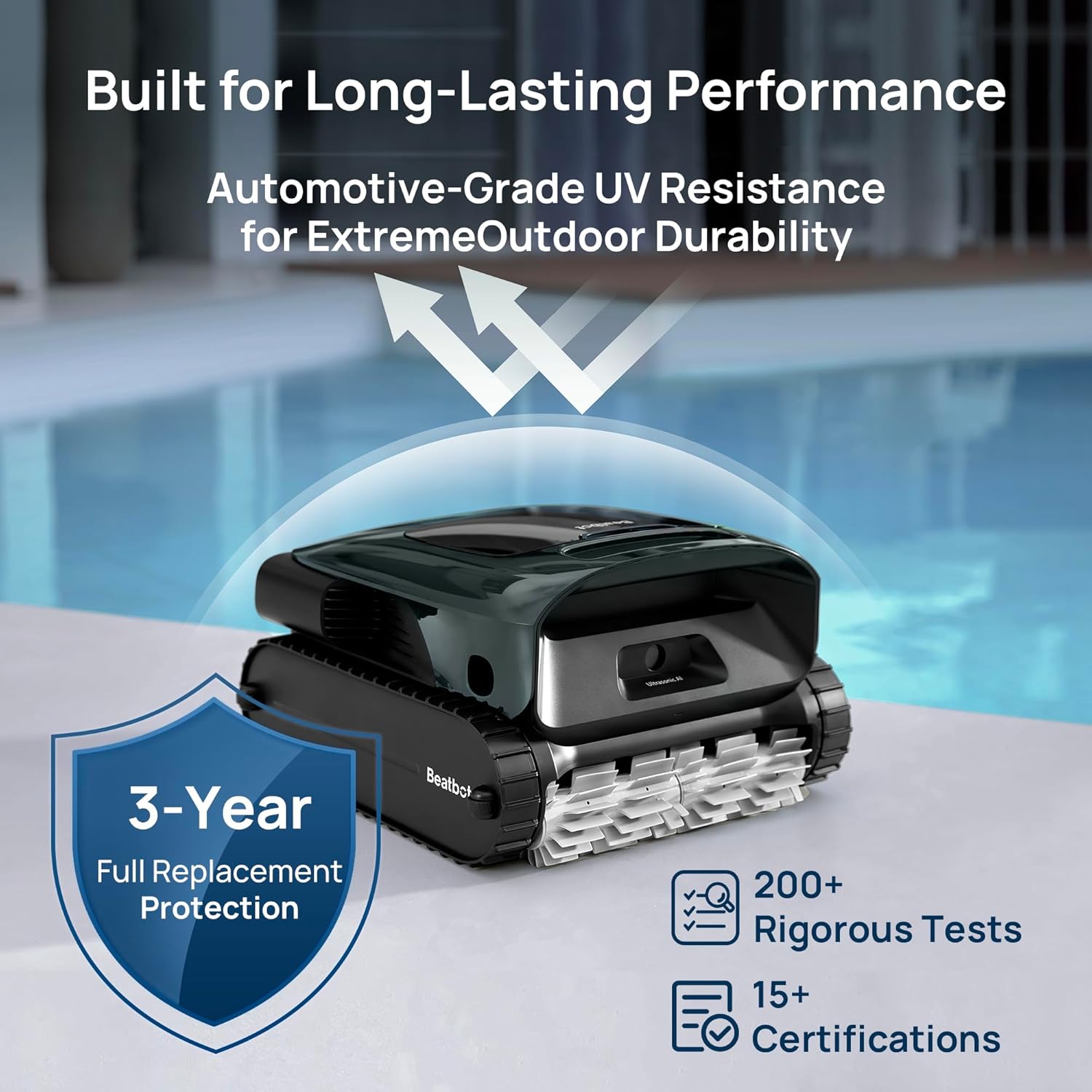 2026 Beatbot AquaSense 2 Pro Cordless Pool Vacuum Robot, Unmatched 5-in-1 Cleaning, Surface Parking, Skims Water Surface with APP Control, Water Clarification, for Pools up to 3,875 Sq.ft �� Emerald Green