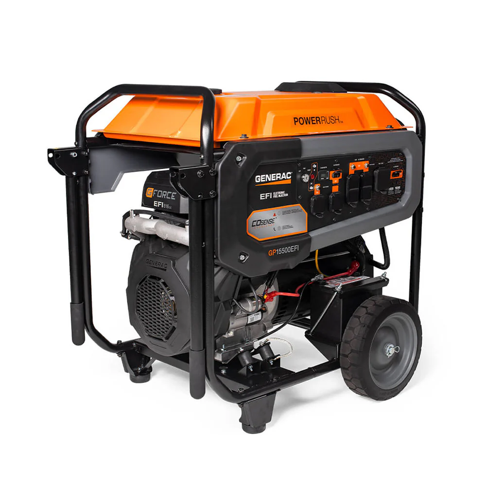 2026 Generac GP15500E 15000 Watt Gasoline Portable Generator w/ Idle Control