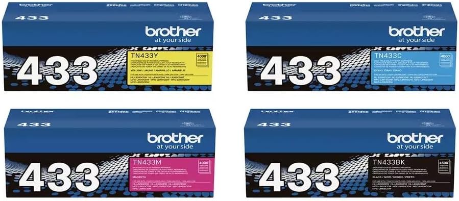 High Yield Black, Cyan, Magenta, Yellow Toner Set