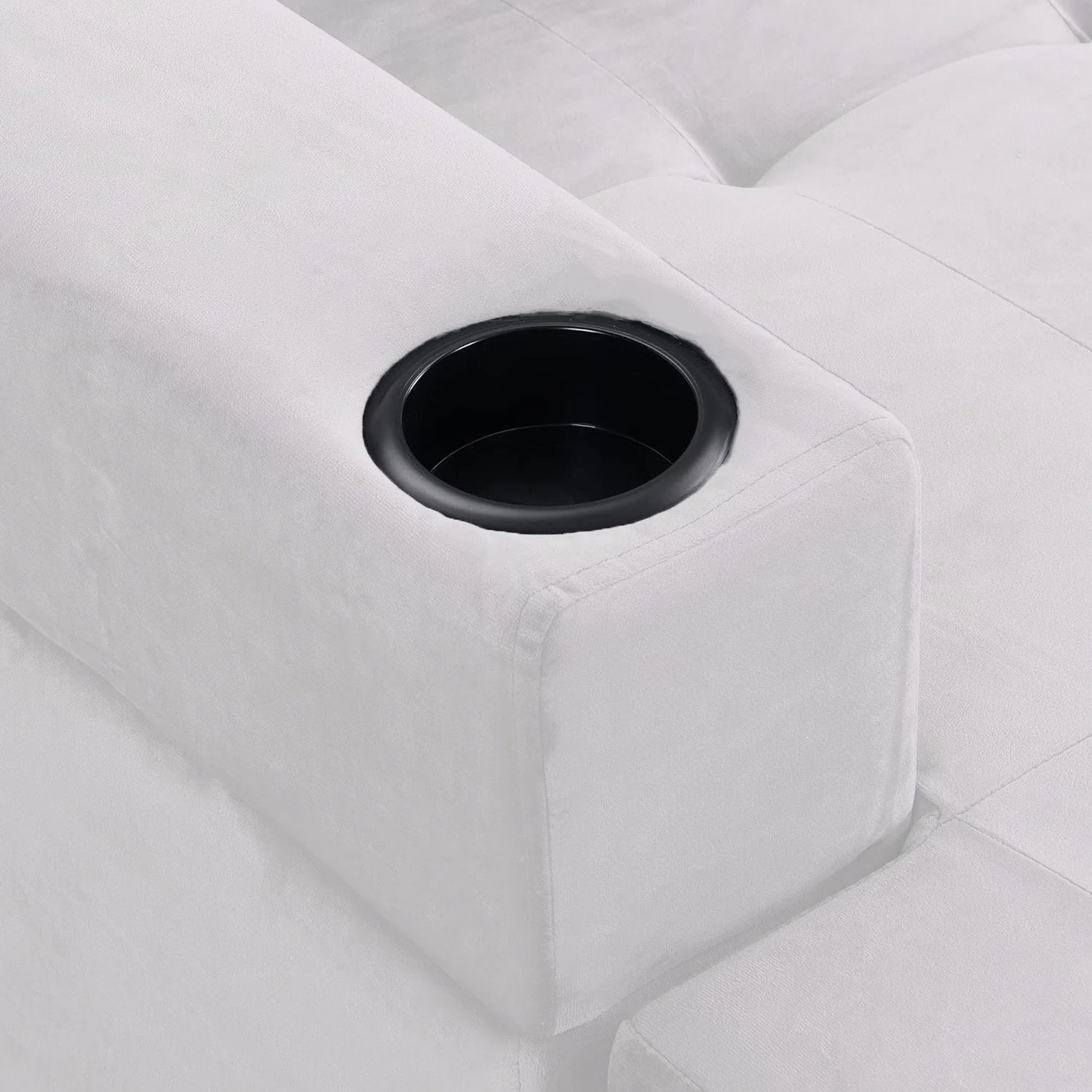 Reversible 4-Seater L-Shape Sectional Sofa with Chaise & Ottoman | Modern Upholstered Living Room Set