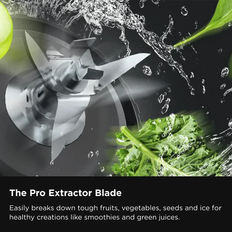 Ninja Nutri-Blender Plus 900W Personal Blender with Pro Extractor Blade – Ice Crushing & Nutrient Extraction