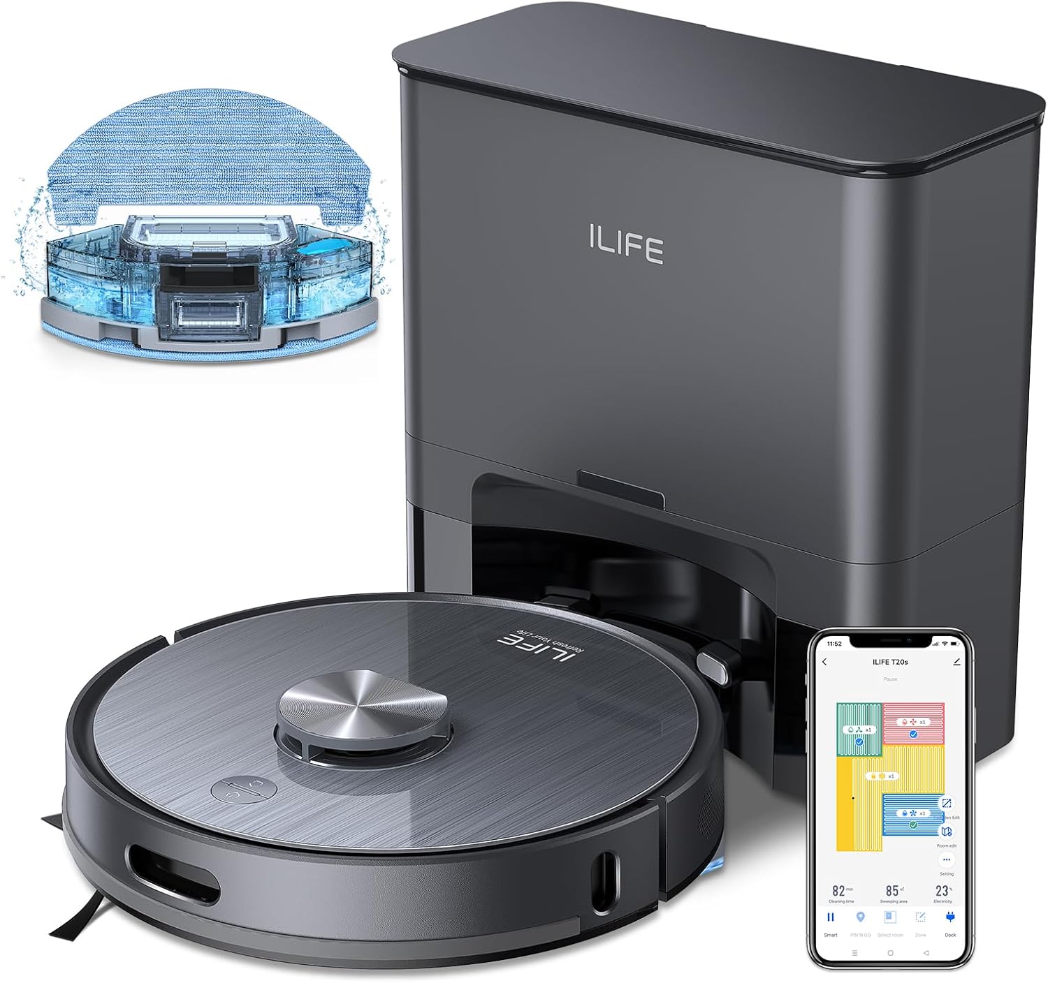 A30 Pro Robot Vacuum and Mop with Self-Emptying Station